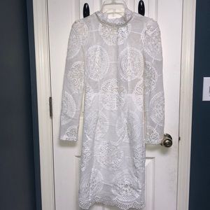White lace dress from PacSun